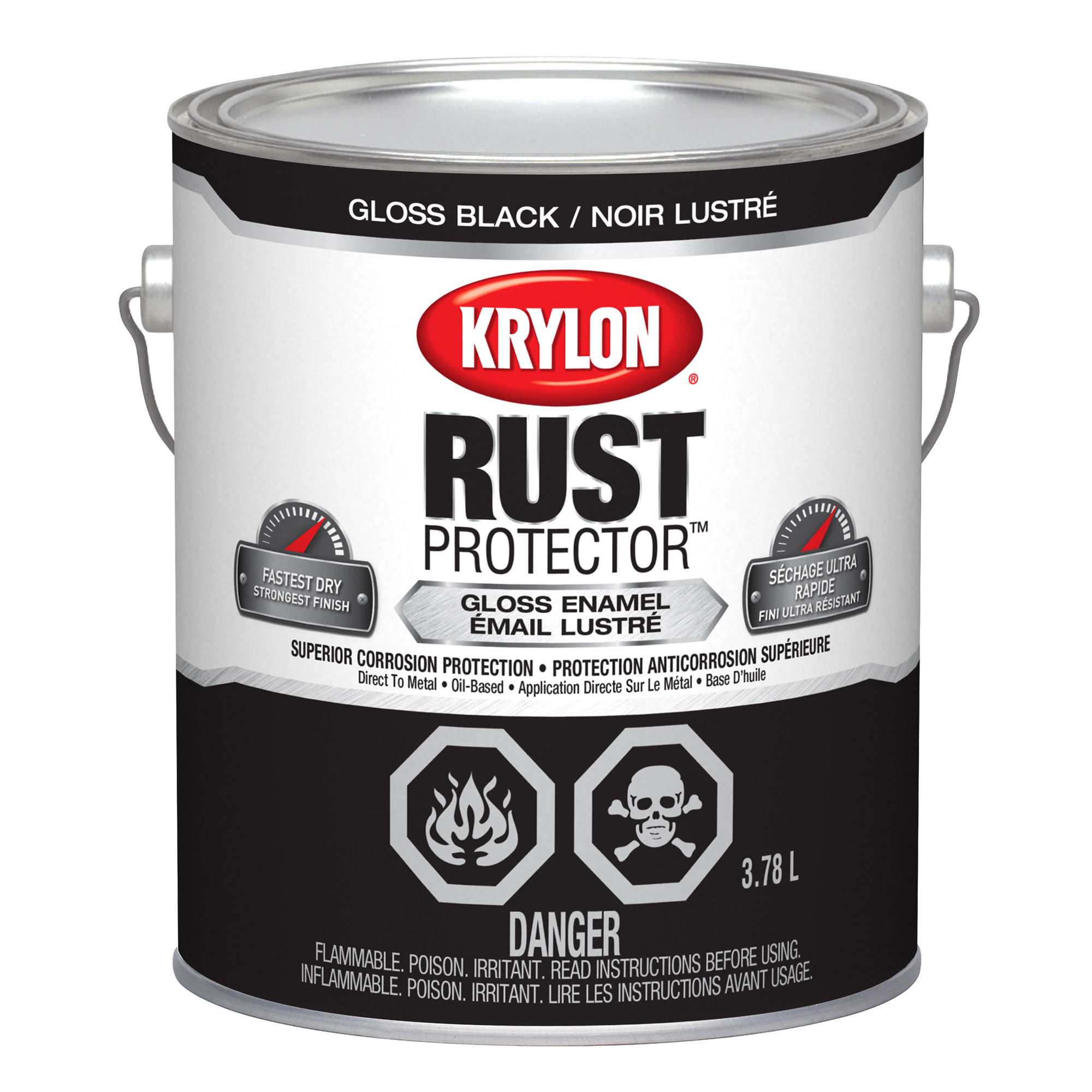 Rust Protector™ Brush On Enamel Single Gloss Black  - 3.78 L