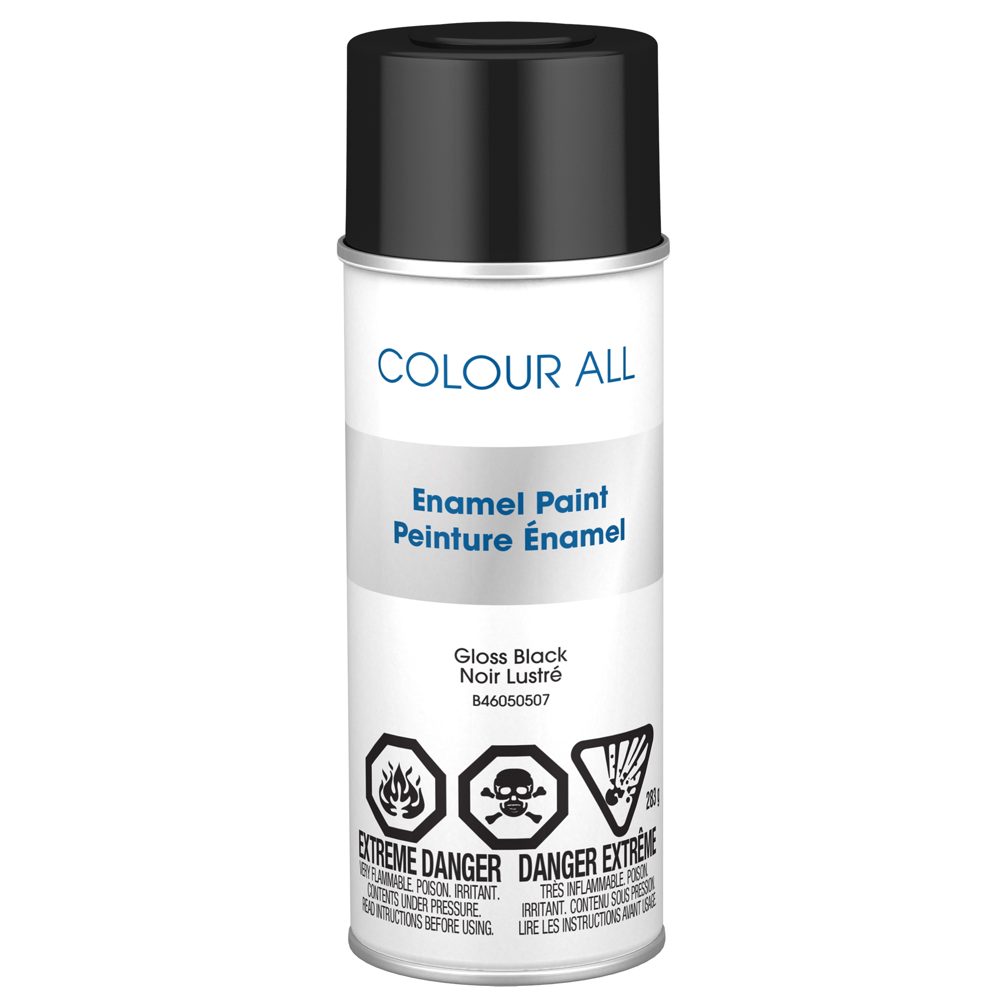 Peinture en aérosol Color All, noir monobrillant, 284 g