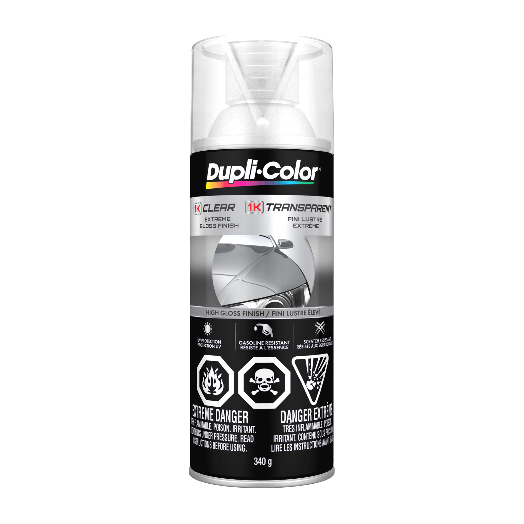 Dupli-Color 1K Clear Single 340 g Clear Coat Gloss Clear