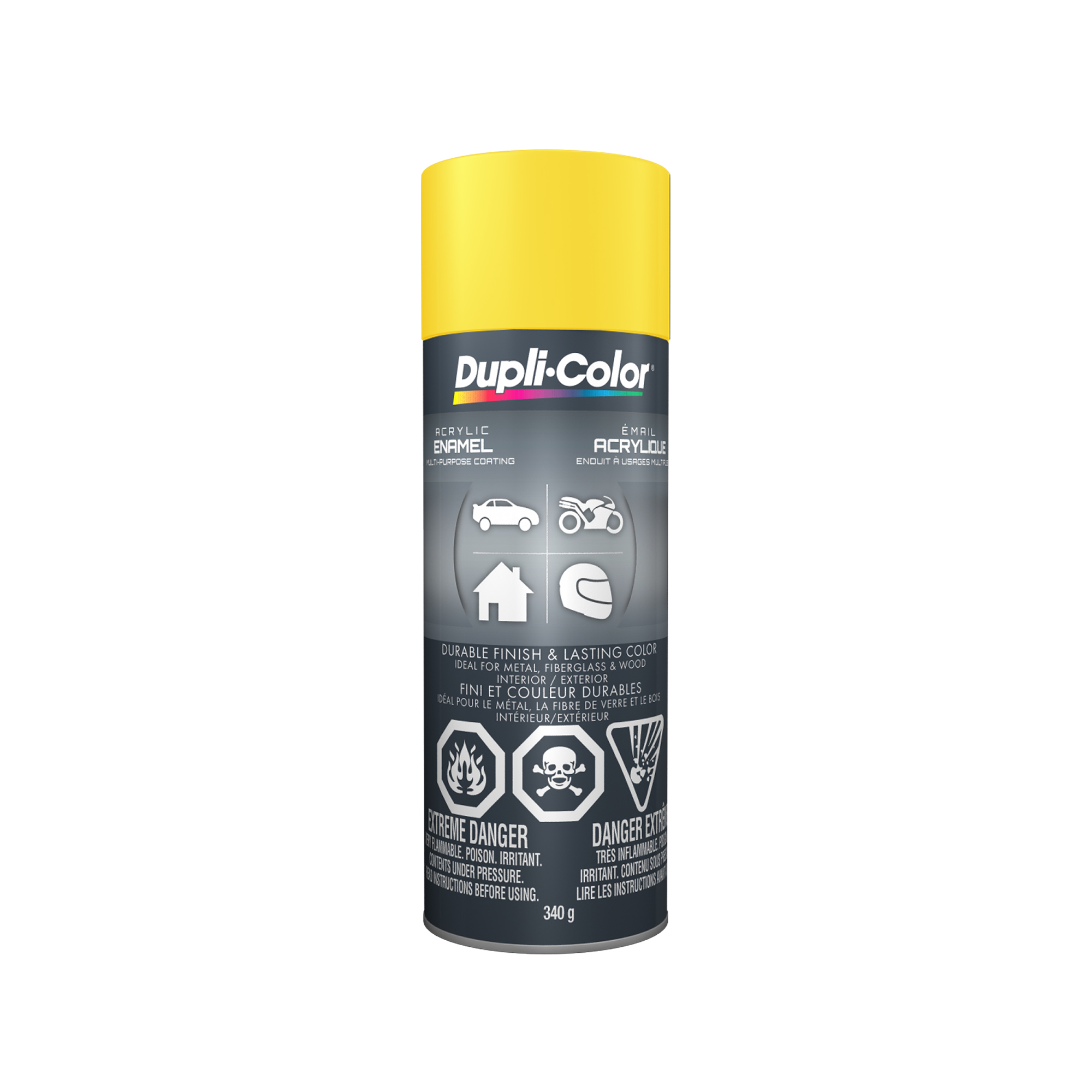 Acrylic Enamel Single Paint Gloss School Bus Yellow- 340 g