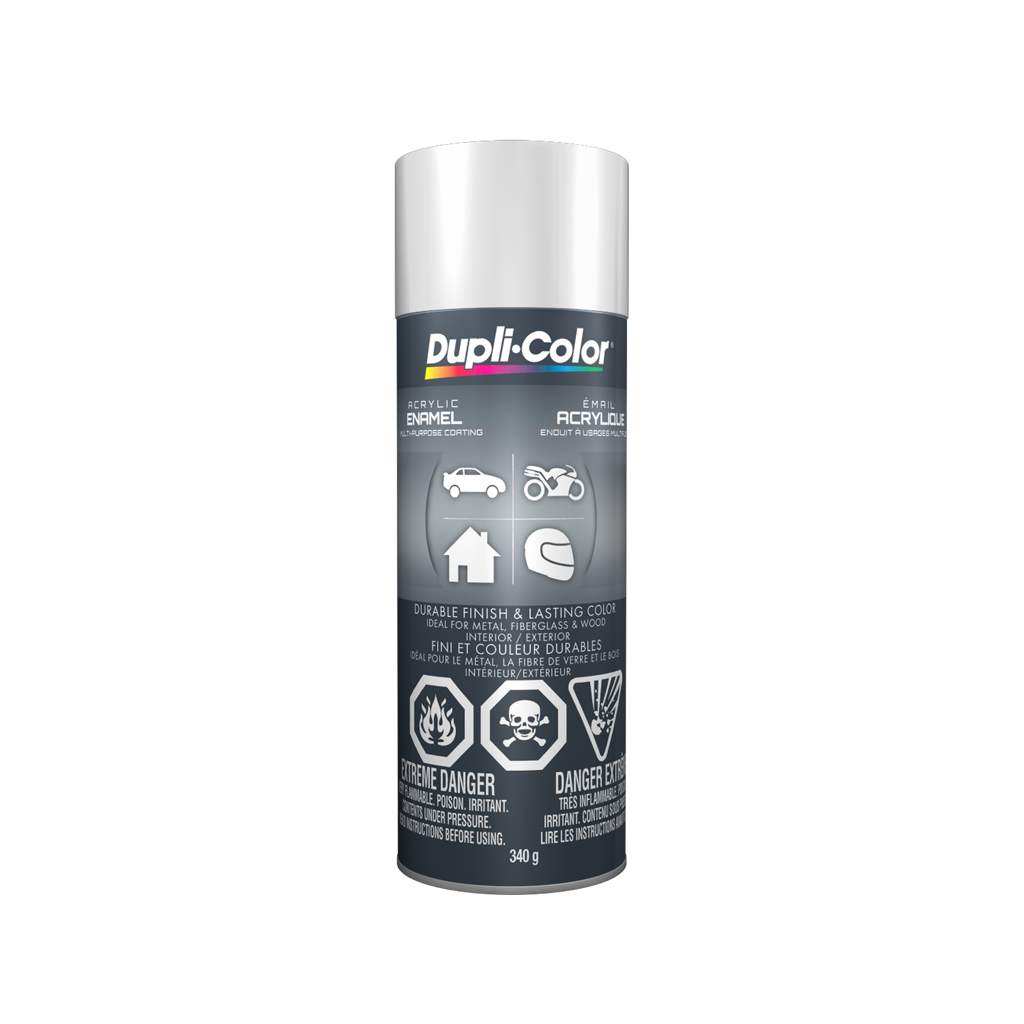 Acrylic Enamel Single Paint Gloss White- 340 g