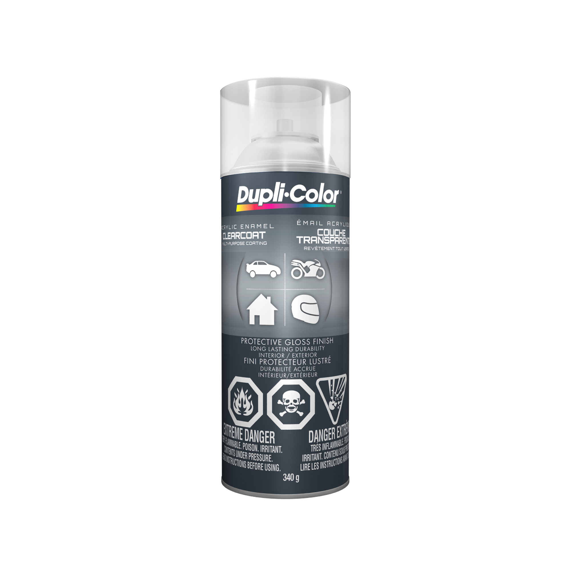 General Purpose Acrylic Enamel Single Paint Gloss Crystal Clear- 340 g