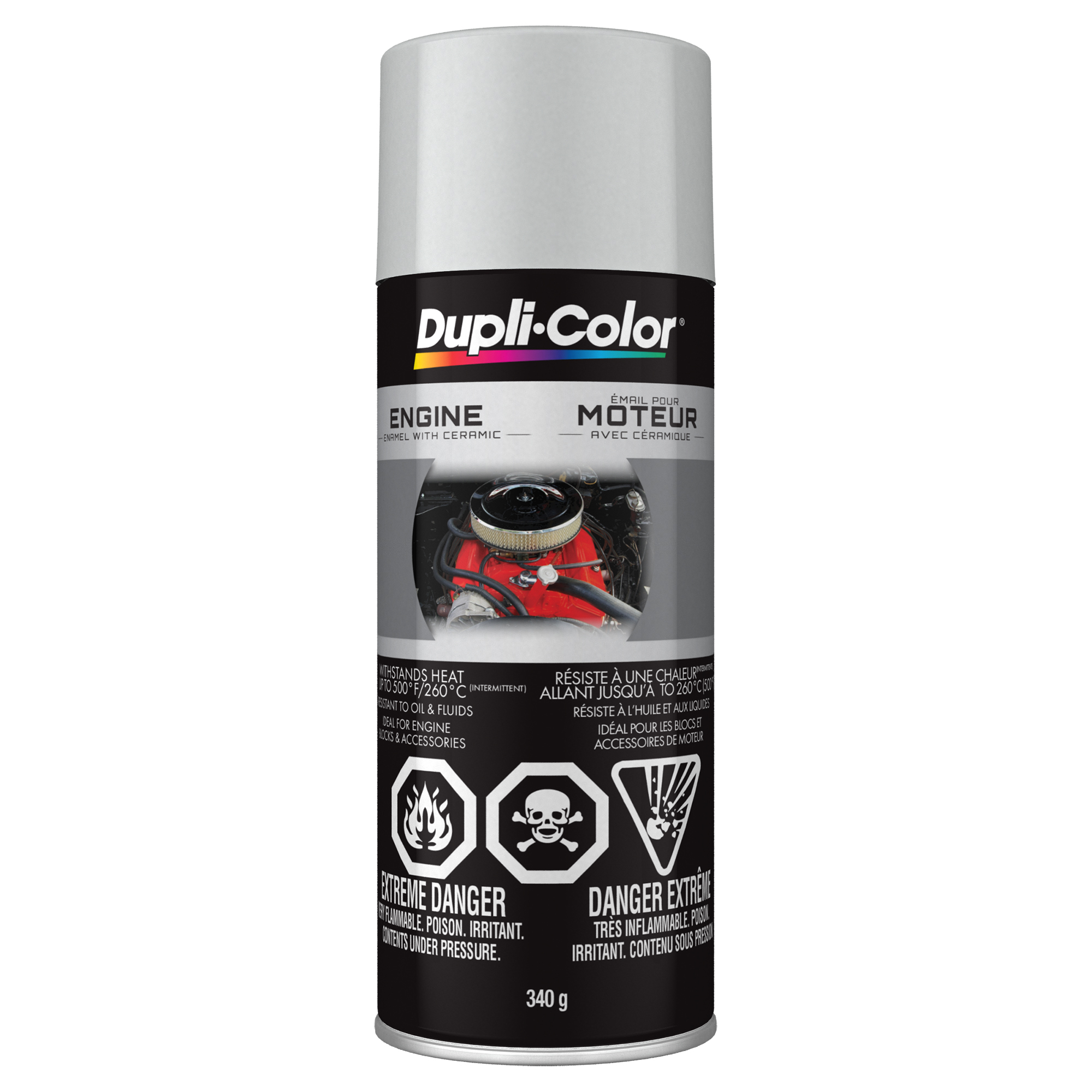 Engine Enamel with Ceramic Single Paint Gloss Aluminum- 340 g
