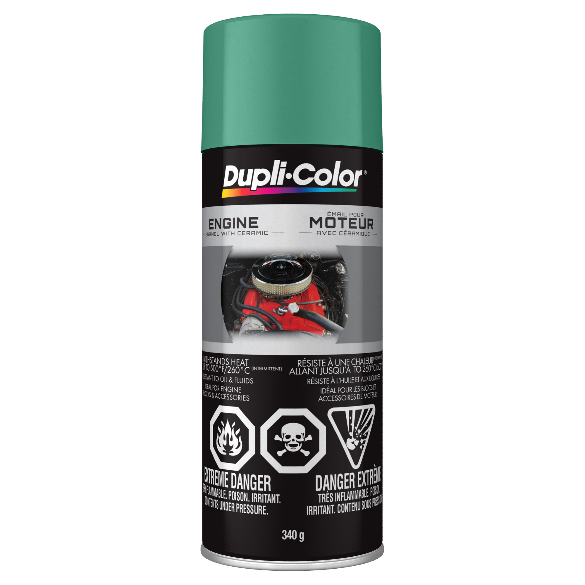Émail à moteur avec peinture céramique unique vert alpin - 340 g