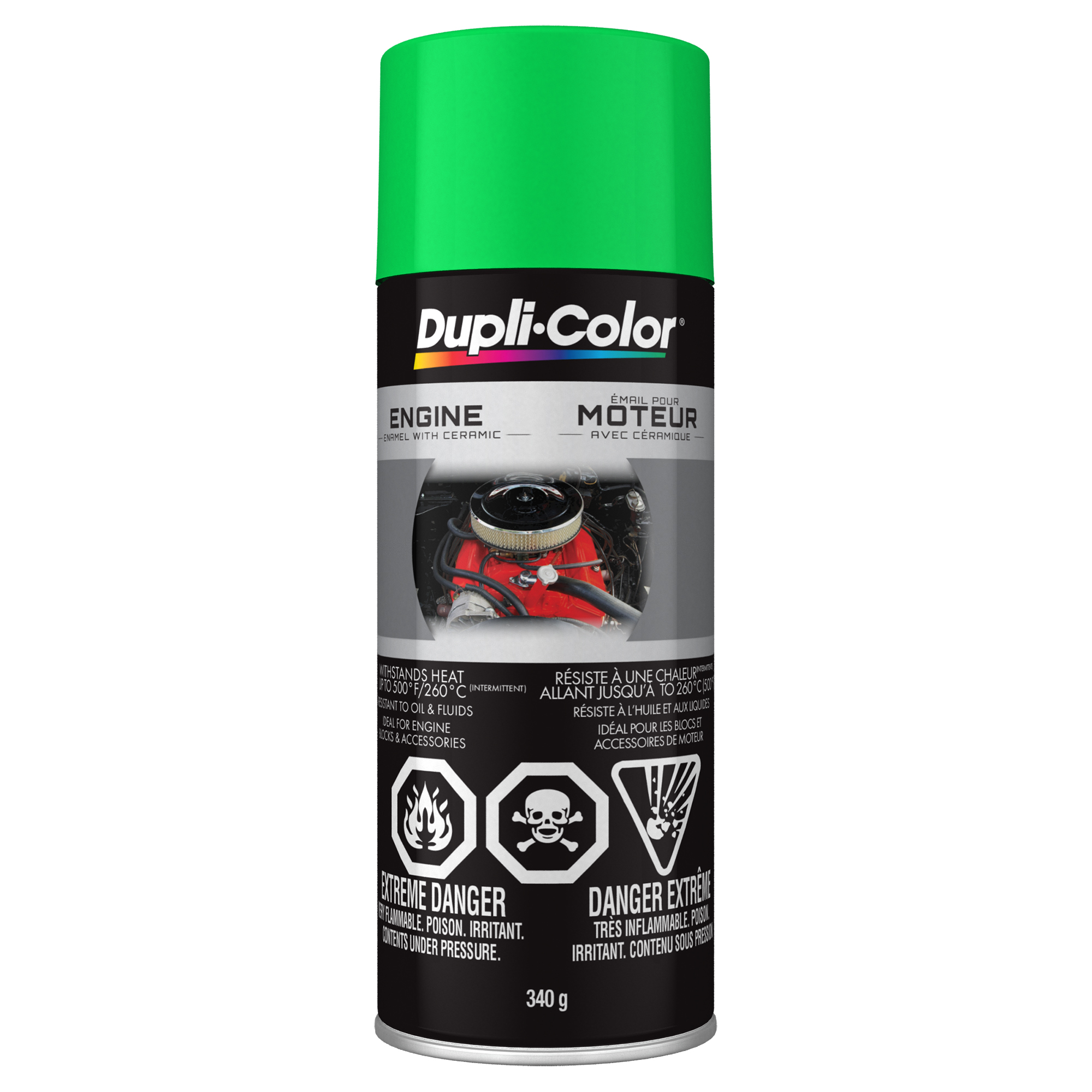 Engine Enamel with Ceramic Single Paint Gloss Grabber Green- 340 g