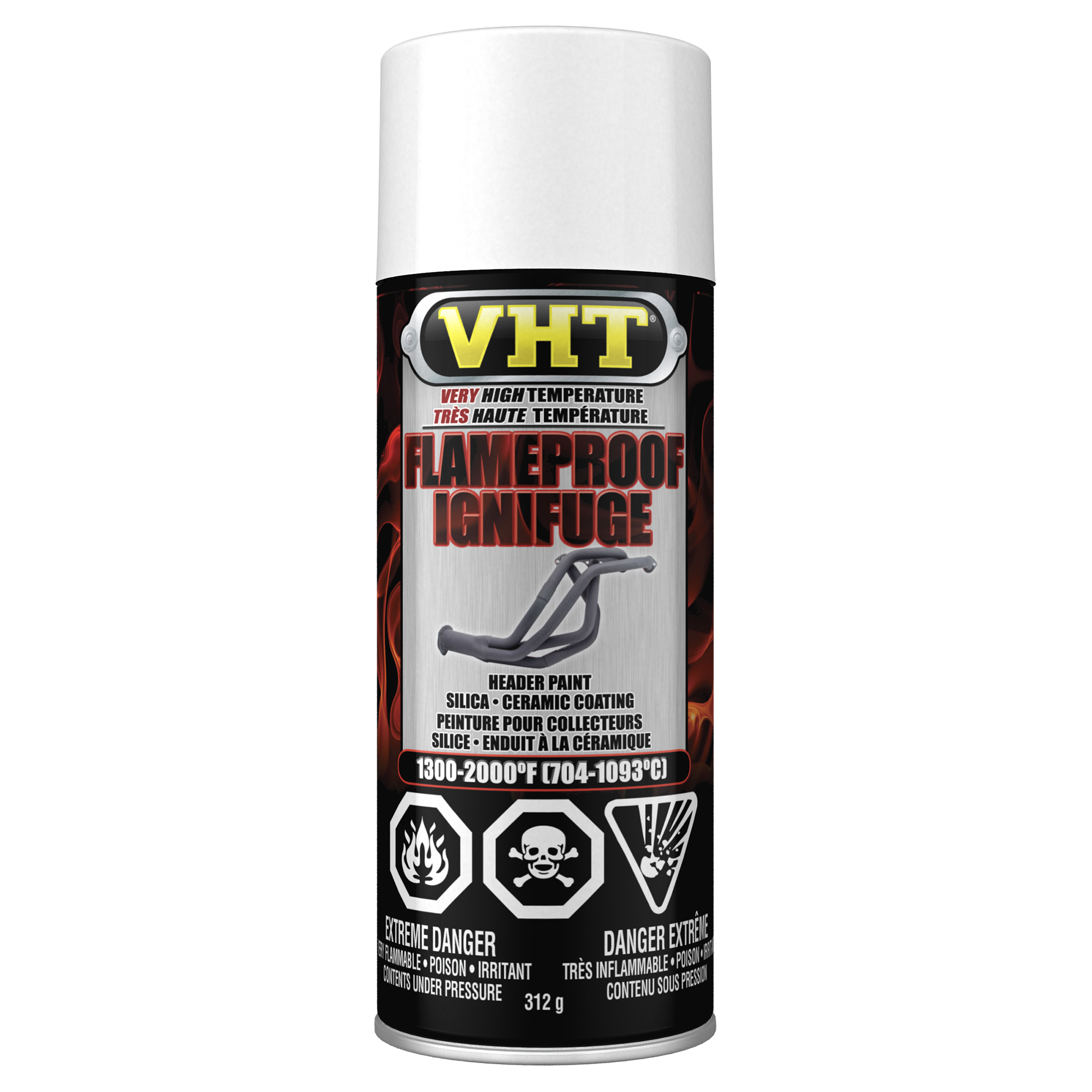 Flameproof Coating Single Coating Flat White- 340 g