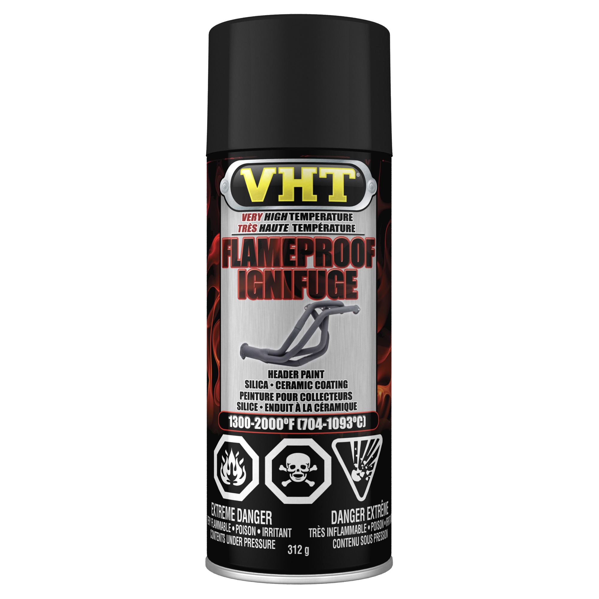 Flameproof Coating Single Coating Flat Black- 340 g