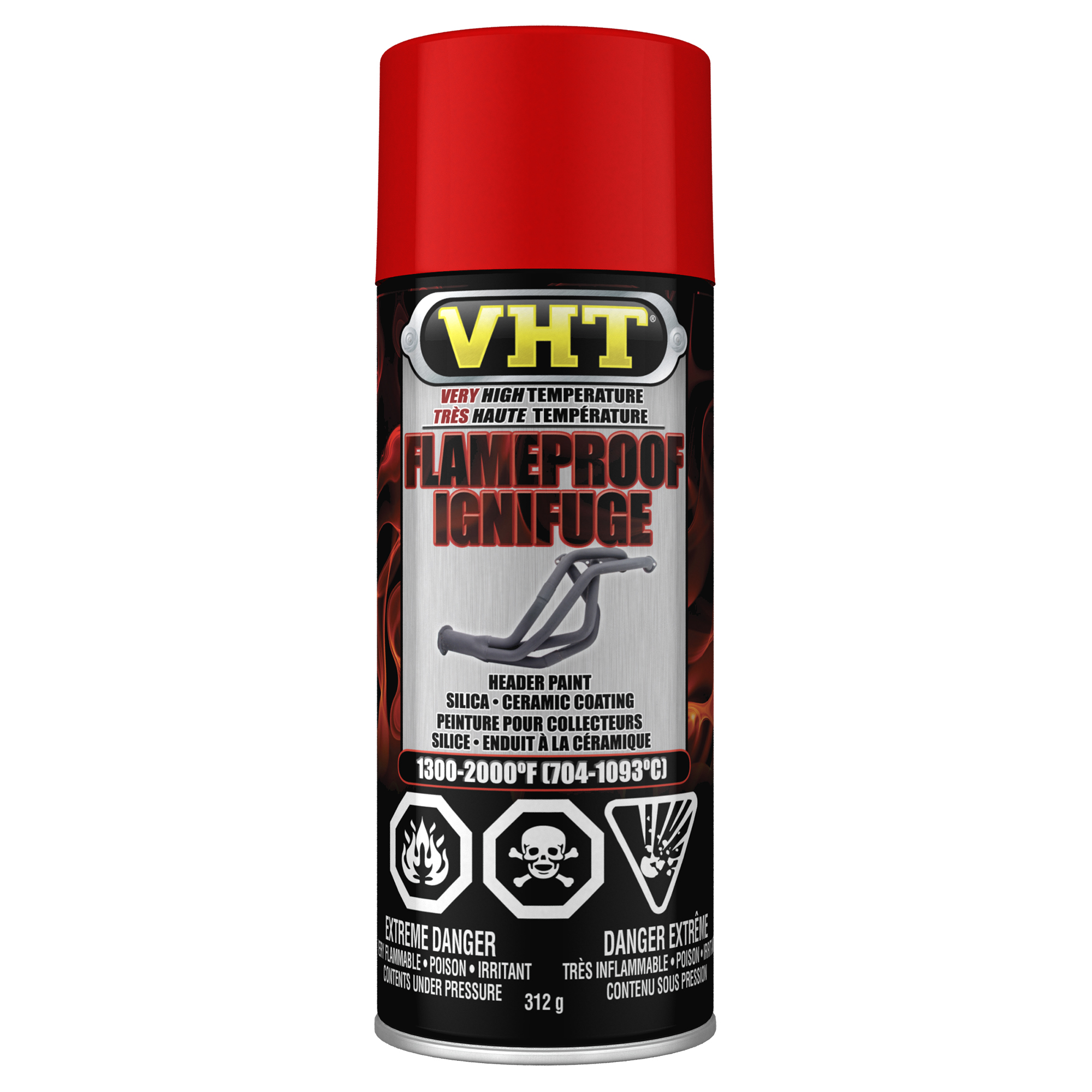 Revêtement antidéflagrant monocouche rouge mat - 340 g