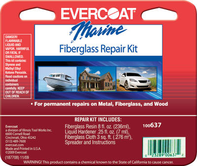 Fiberglass Repair Kit - 1/2 Pint (Small Kit)