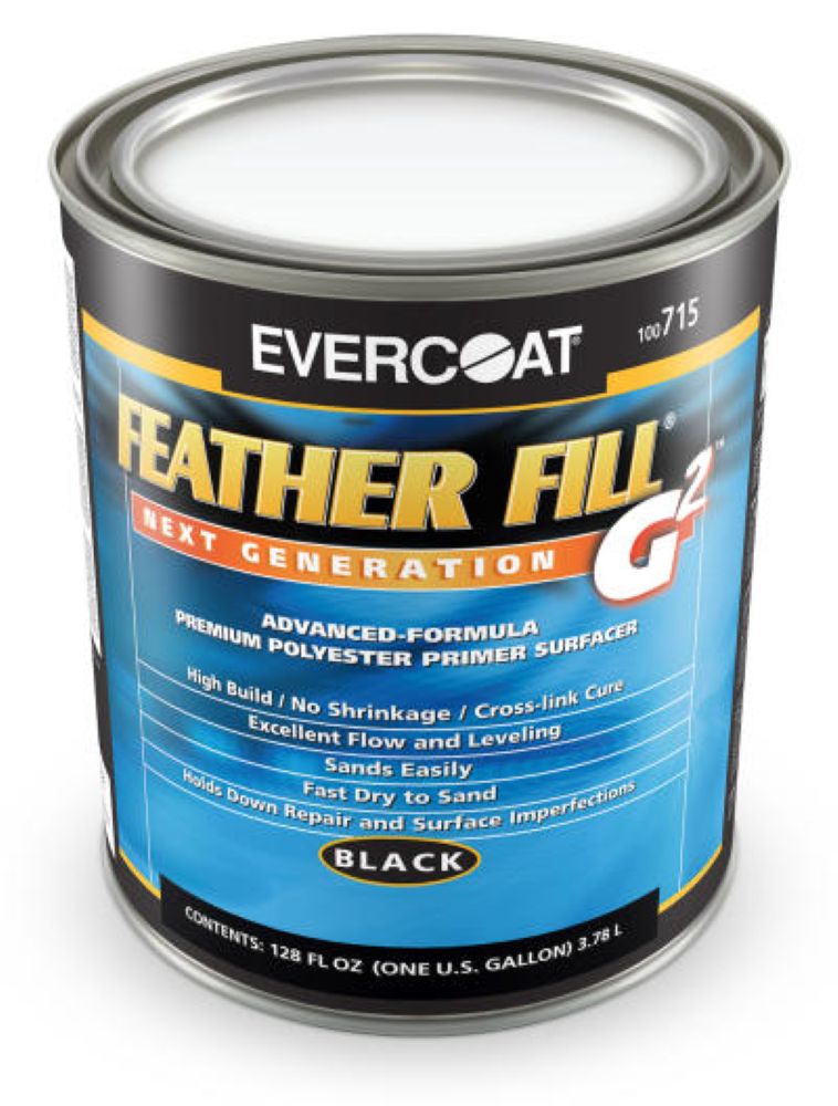 Apprêt en polyester Feather Fill G2, noir, gallon