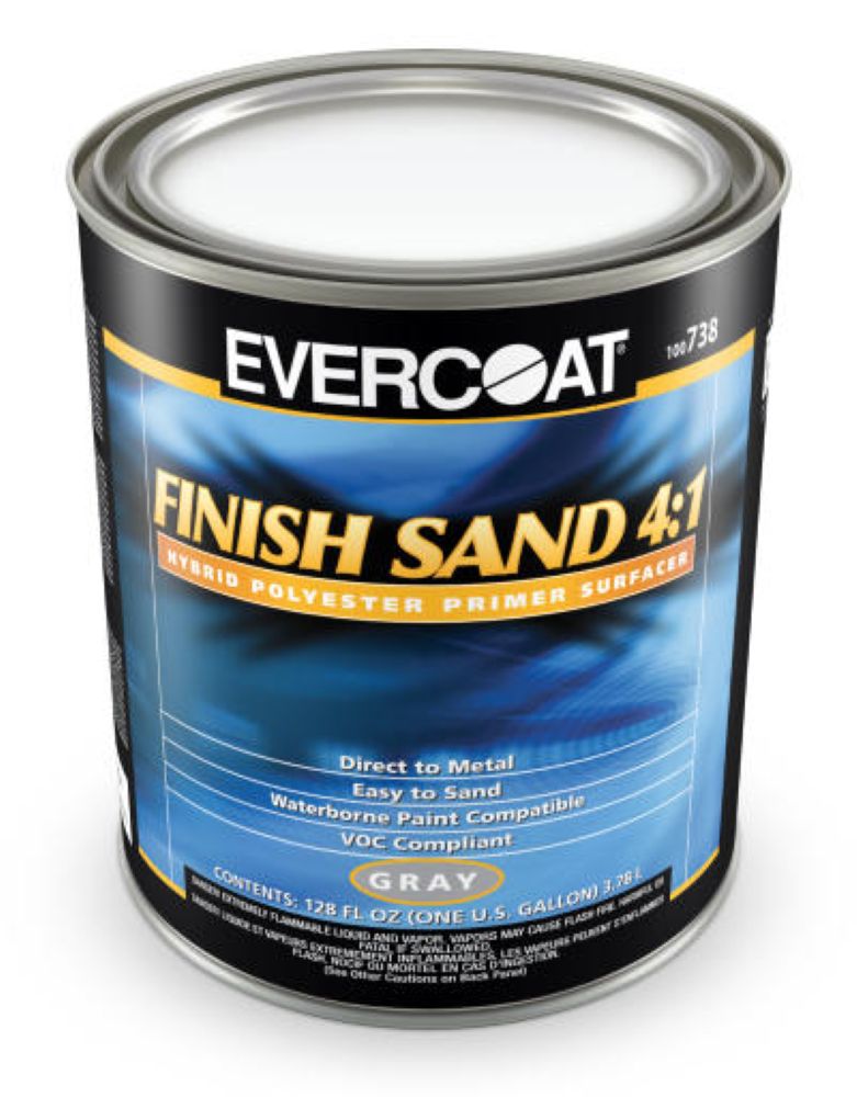 Apprêt Finish Sand en polyester, 4 à 1 gallon
