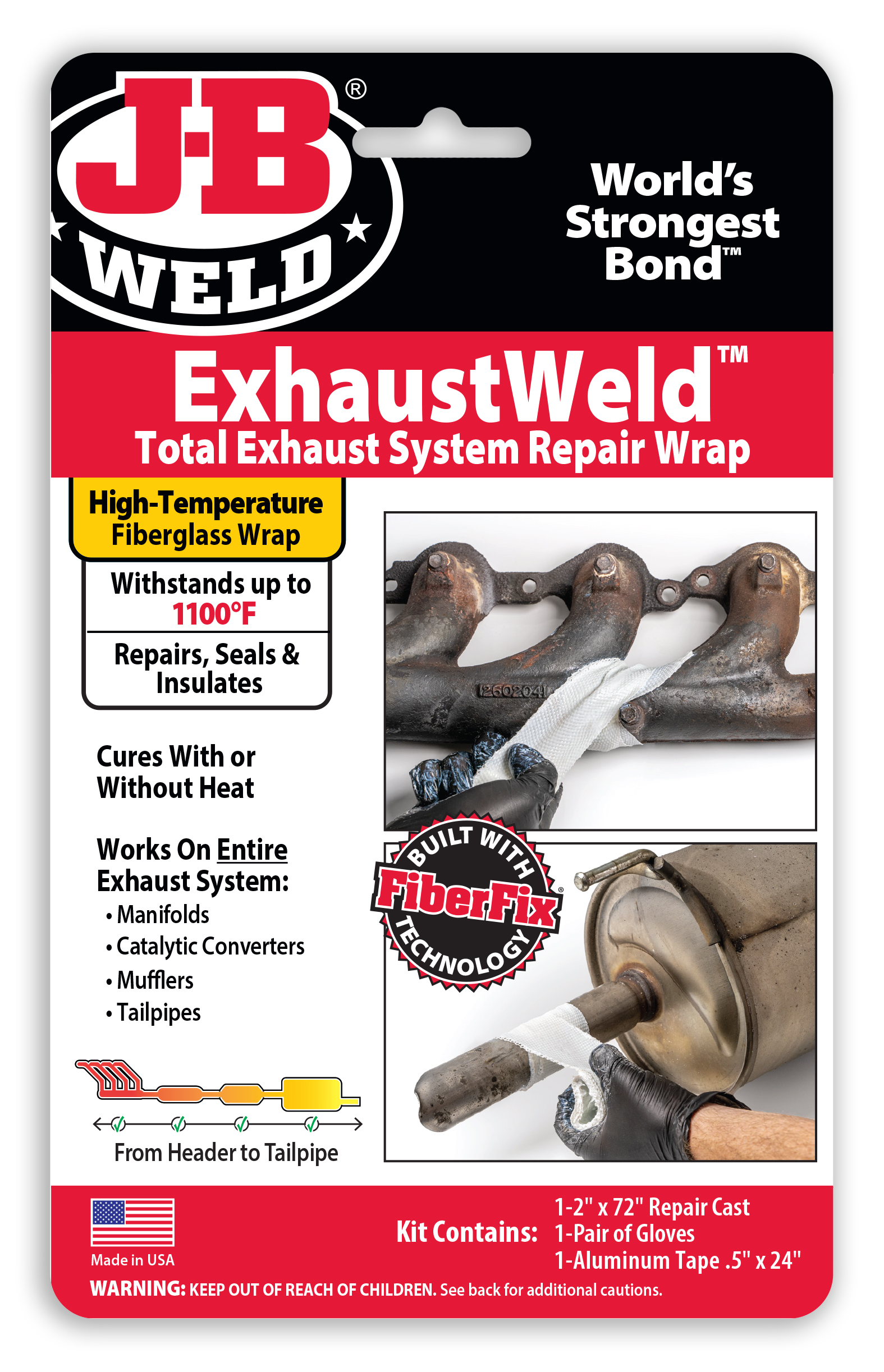 EXHAUSTWELD 2x72" REPAIR WRAP