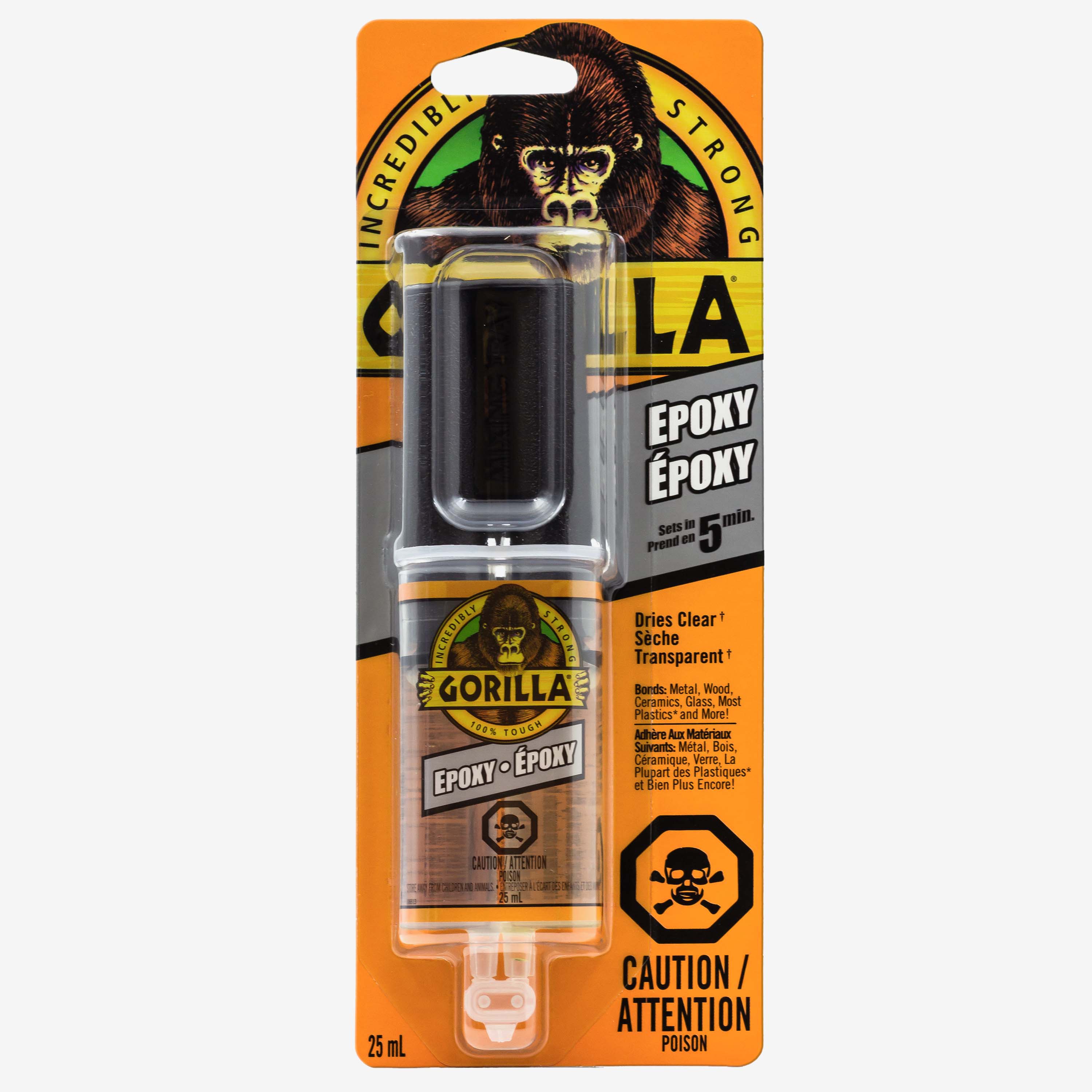 SERINGUE ÉPOXY GORILLA 25ML 10PC DISP EN/FR