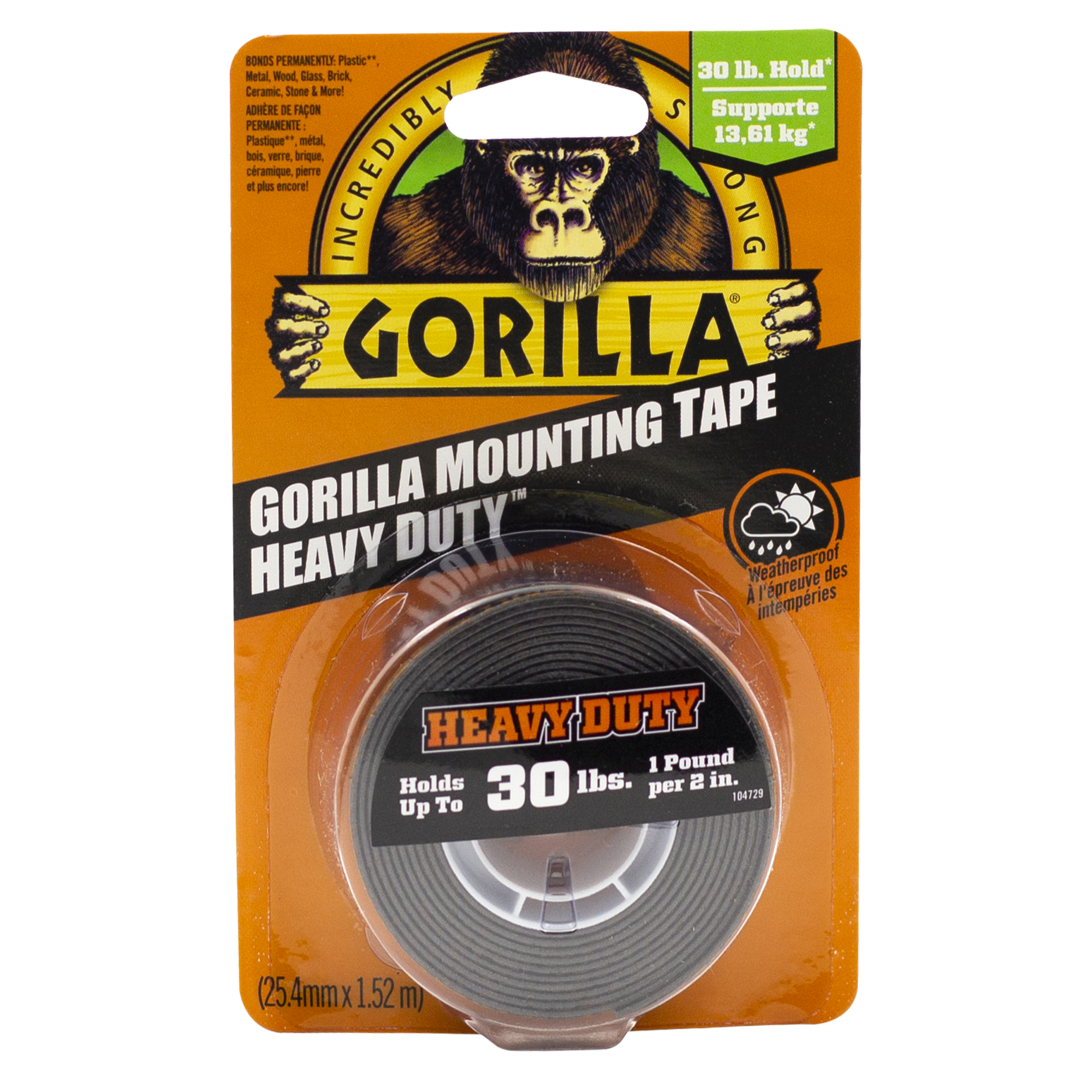 RUBAN ADHÉSIF MTG GORILLA, 1,5 M, 6 PIÈCES, DISP EN/FR
