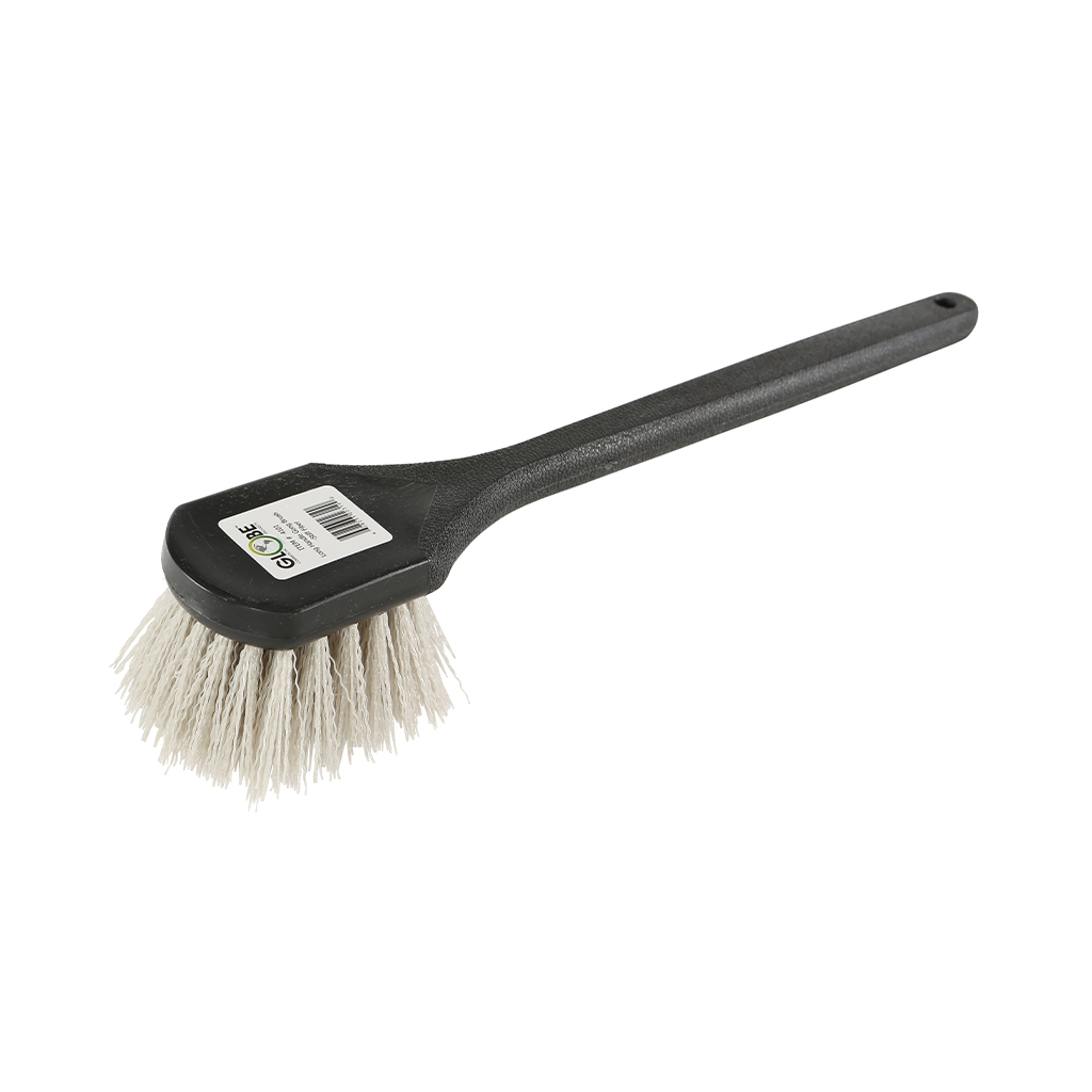 Brosse à gong à long manche en fibre rigide