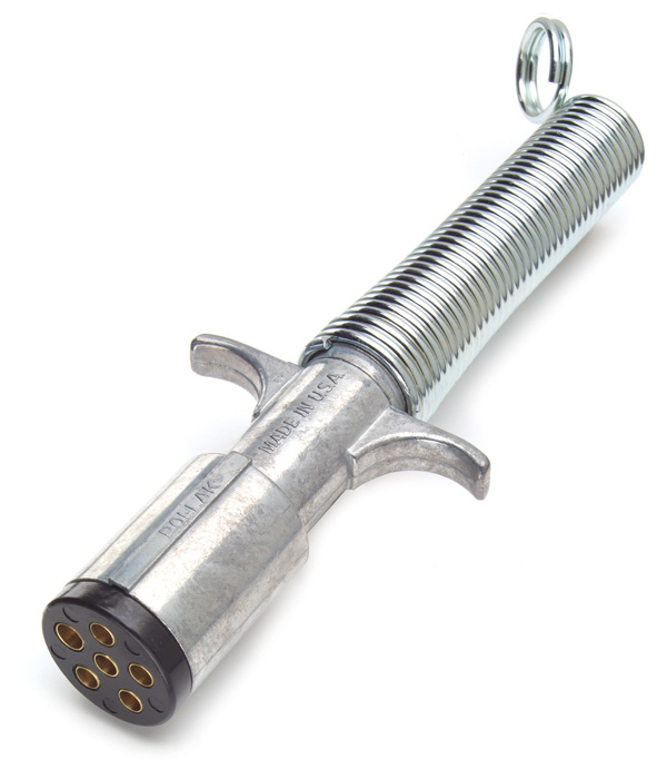 Trailer Plug, 6 Pole, W/Guard, Die Cast