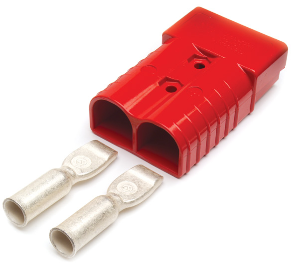 Replacement End, 2/0 Ga., 350 Amp, Red, Pk 1
