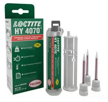 Adhésif hybride HY 4070™ Superfast Fixture pour réparation structurelle, 11 g