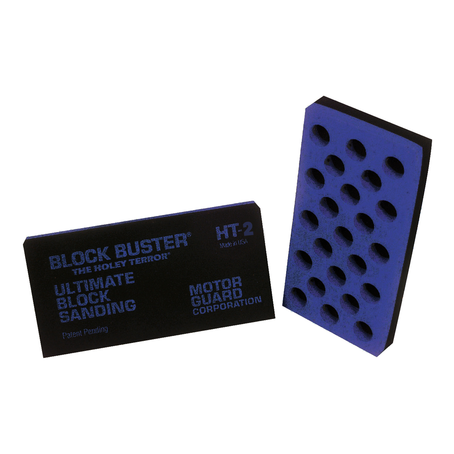 SEMI-RIGID 2 SIDED SANDING BLOCK ONE HOLEY SIDE AND ONE FLAT SIDE PACK OF 2