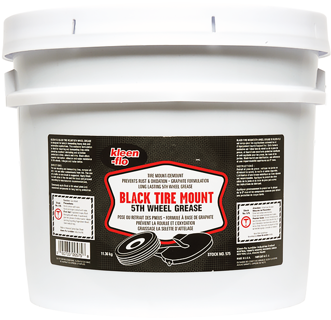 Black Tire Mount 5th Wheel Grease - 11.36 kg