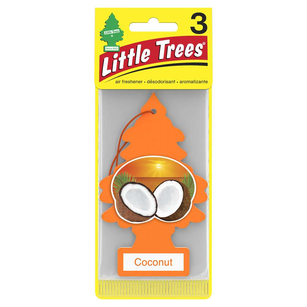 LITTLE TREES AIR FRESHENER COCONUT 3-PACK