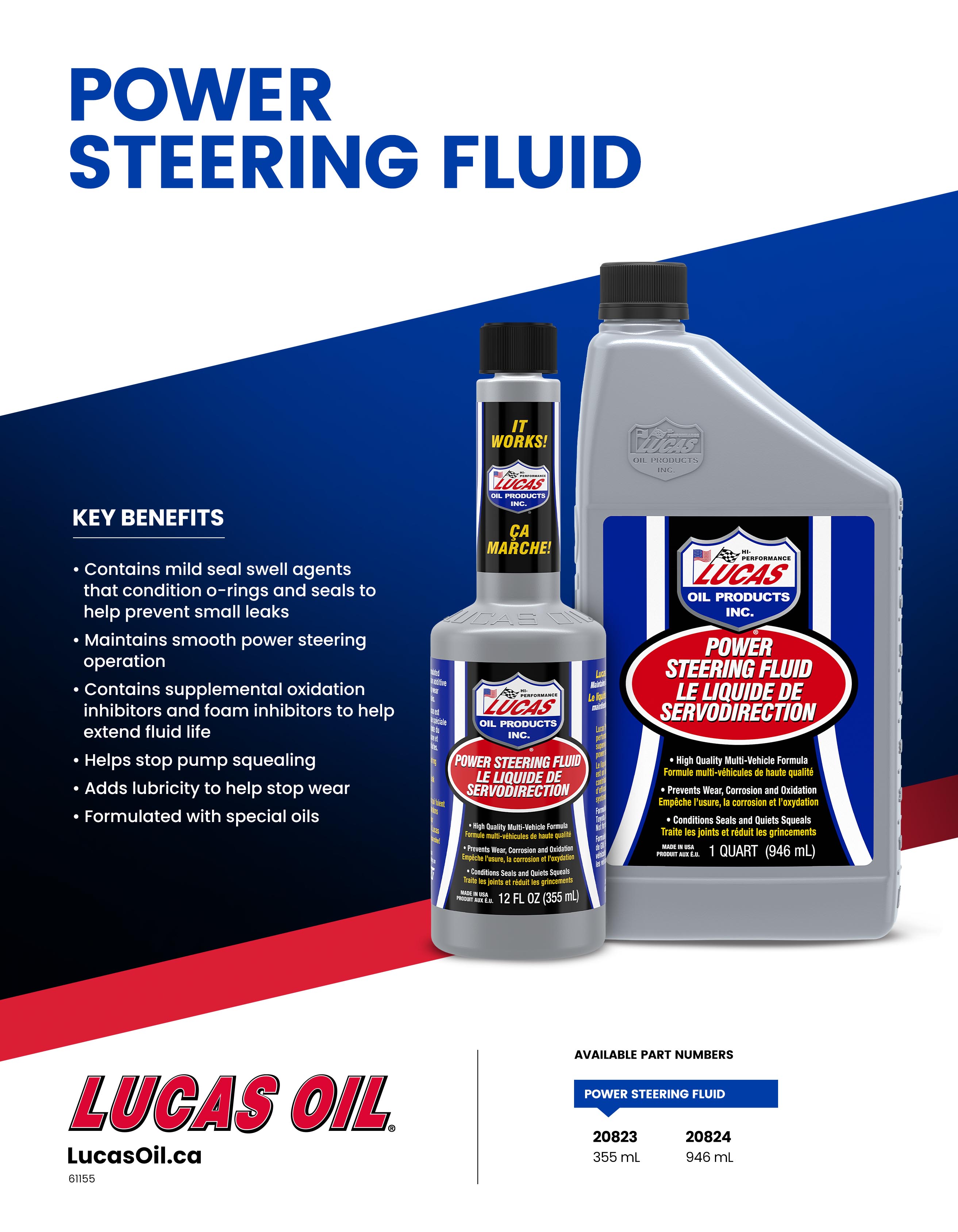 Power Steering Fluid - 946 mL