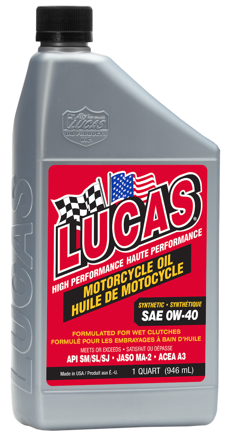 Huile synthétique pour moto SAE 0W40, 946 ml