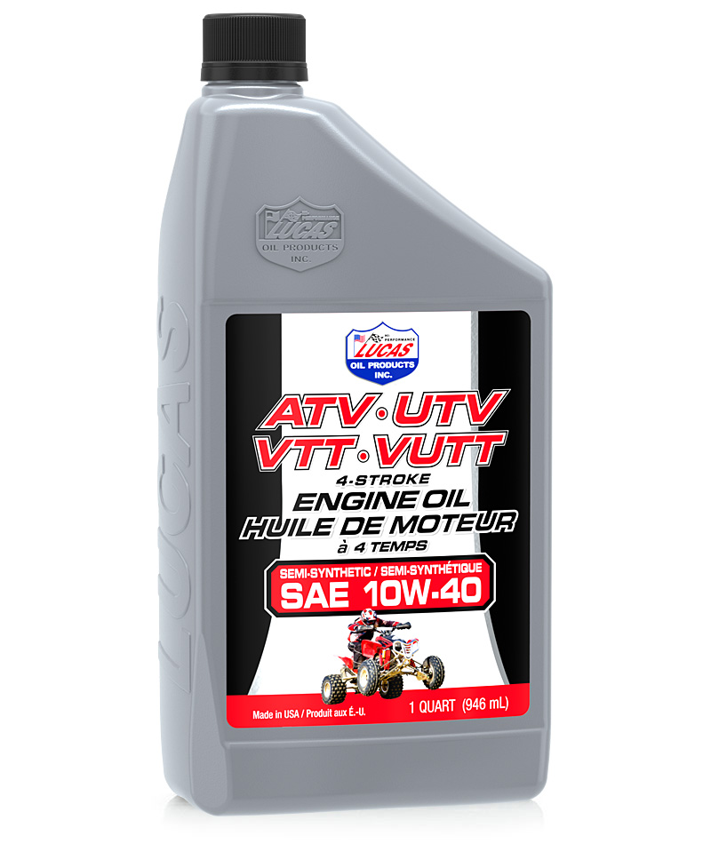 Huile moteur semi-synthétique SAE 10W-40 pour VTT, 946 ml