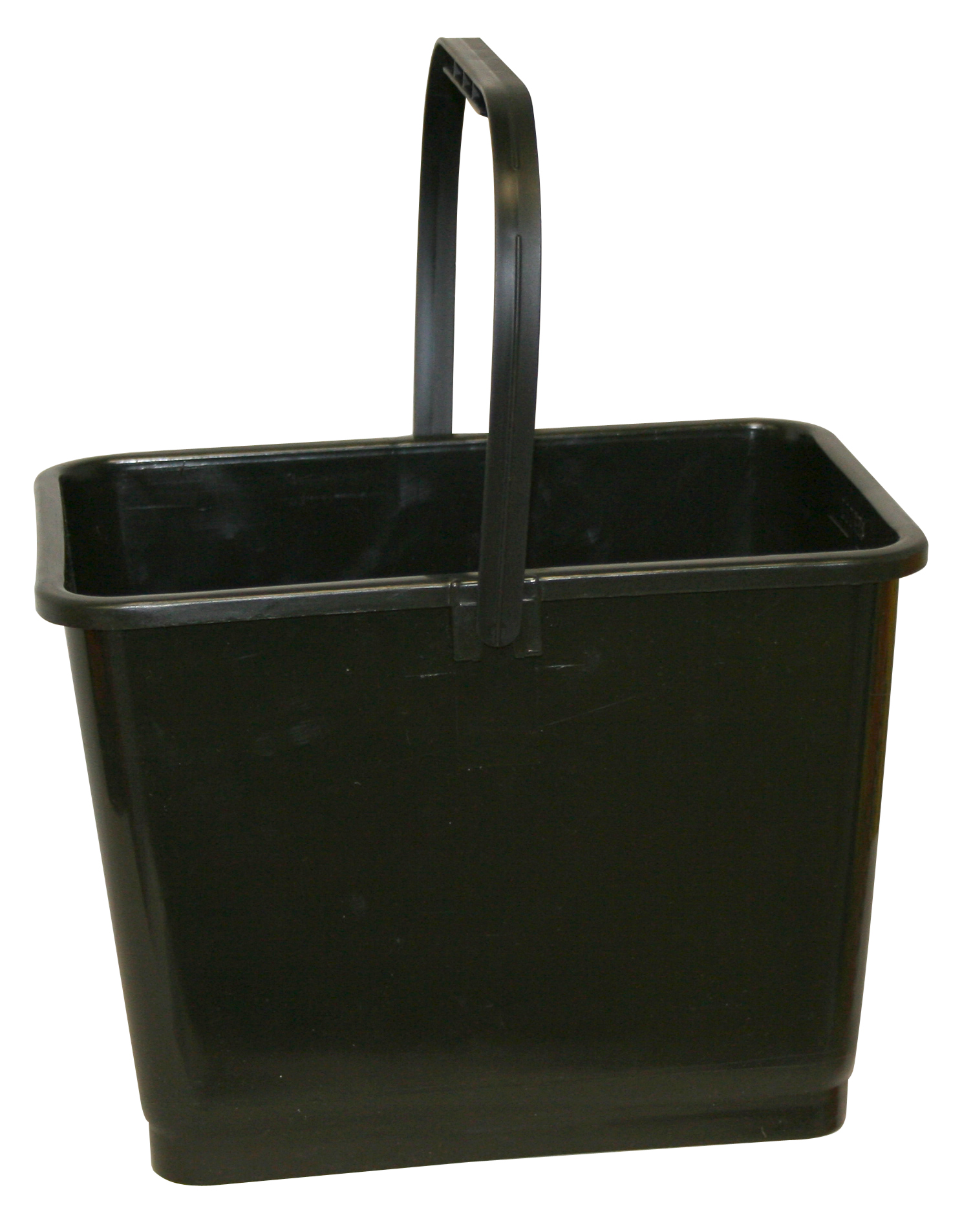 SEAU À RACLOIR EN PLASTIQUE NOIR DE 11 PO