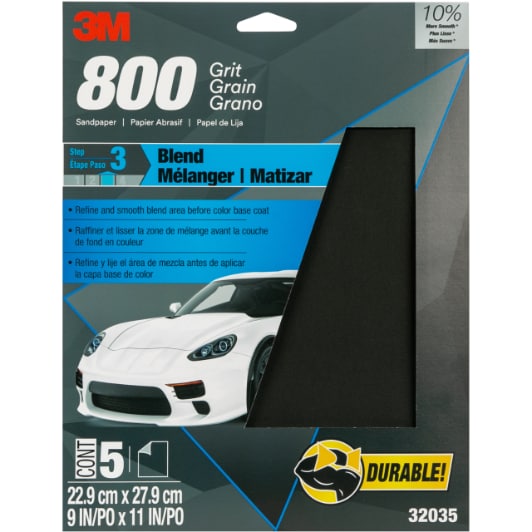 Wetordry™ Sandpaper 9 x 11-in 800 Grit - 5 per Pack