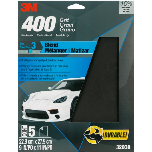 Wetordry™ Sandpaper 9 x 11-in 400 Grit - 5 per Pack