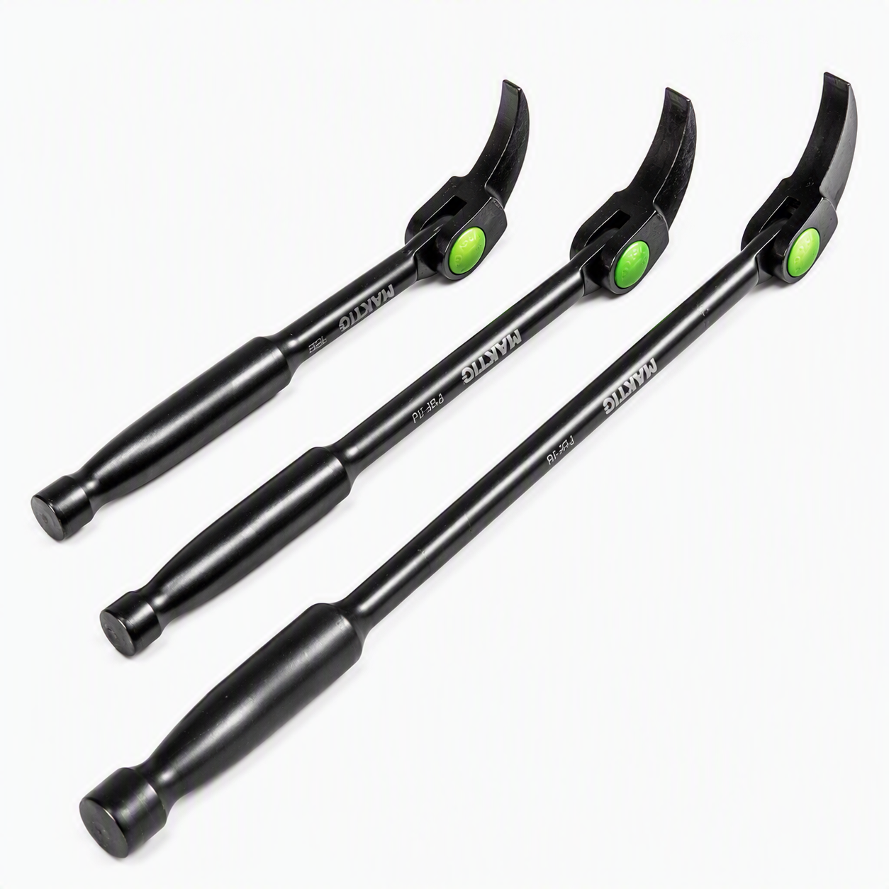 3-Piece Indexing Pry Bar Set. 8''/10''/16''