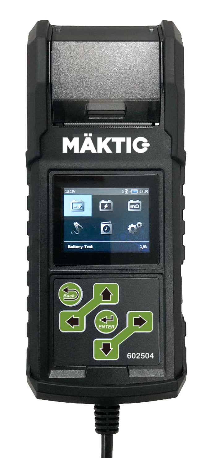 Professional Battery & Electrical System Tester with Printer