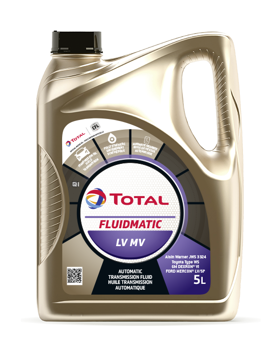 Liquide synthétique à faible viscosité FLUIDMATIC LV MV pour transmissions automatiques multivéhicules, 5 L