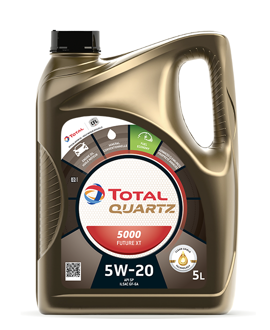 QUARTZ 5000 FUTURE XT 5W-20 Premium Quality Gasoline Multigrade Mineral Engine Oil - 5 L