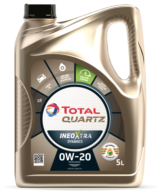 QUARTZ INEO XTRA DYNAMICS 0W-20 Premium Quality Low SAPS Technology Gasoline and Diesel Multigrade Synthetic Motor Oil - 5 L