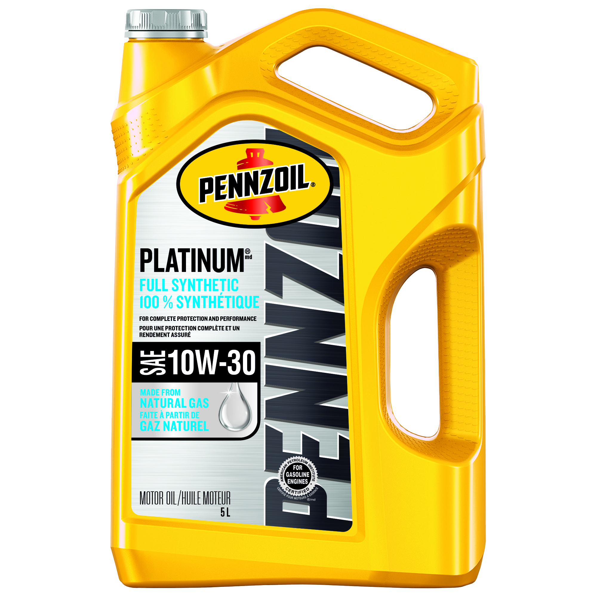 Huile moteur entièrement synthétique Pennzoil® Platinum 10W30 (SP/GF-6A)