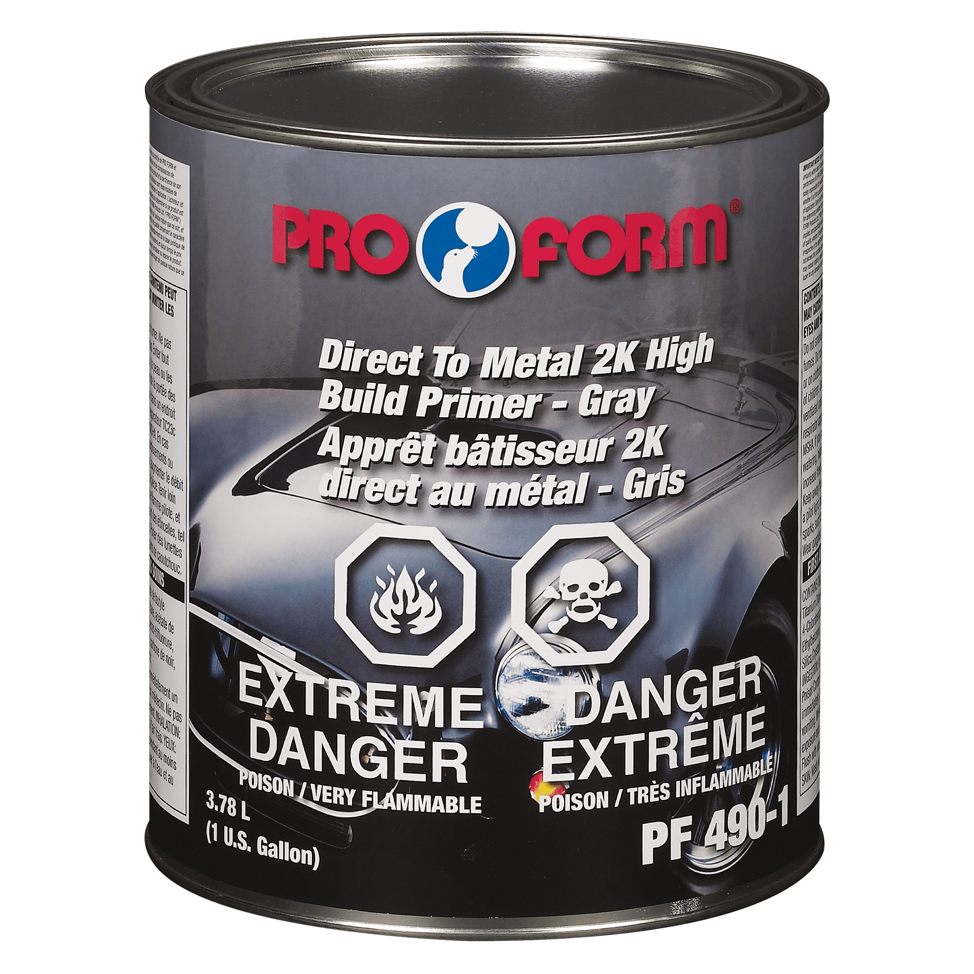 Direct To Metal 2K Urethane High Build Primer - 3.78 L Grey