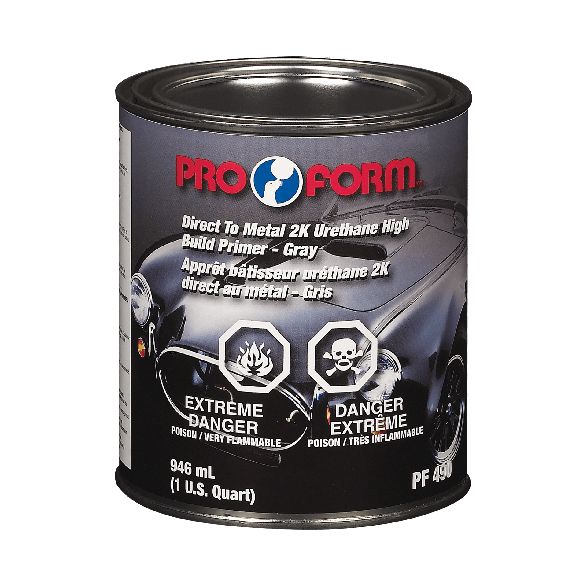 Direct To Metal 2K Urethane High Build Primer - 946 ml Grey