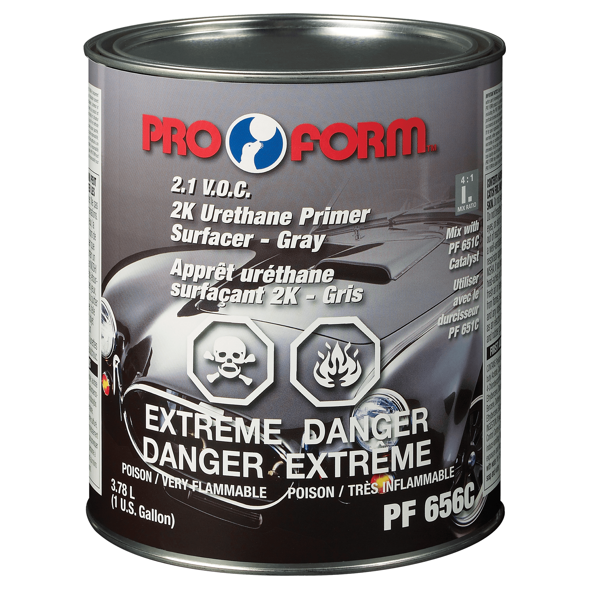 2K Urethane Primer Surfacer - 3.78 L Grey