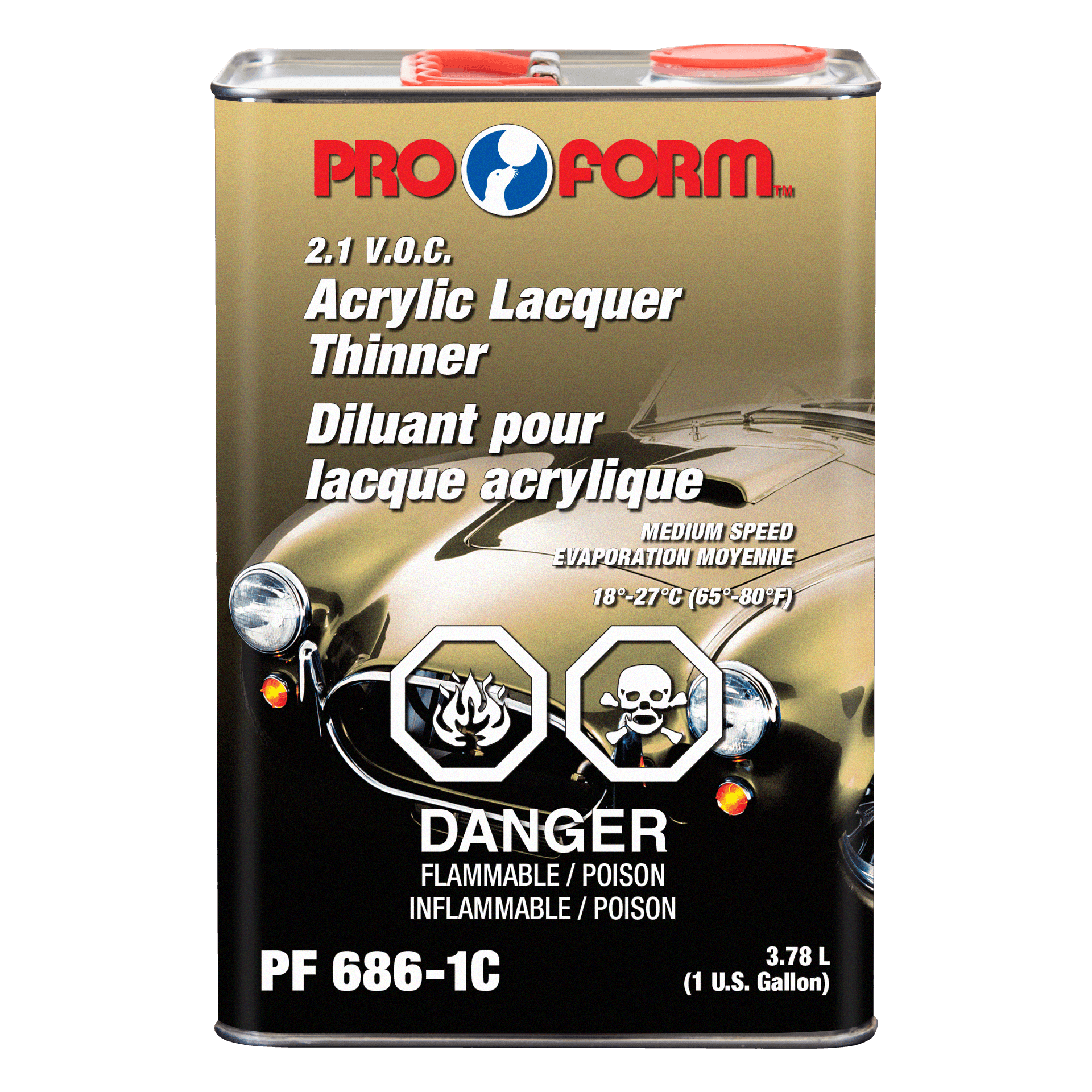 Diluant pour vernis acrylique, 3,78 L, transparent