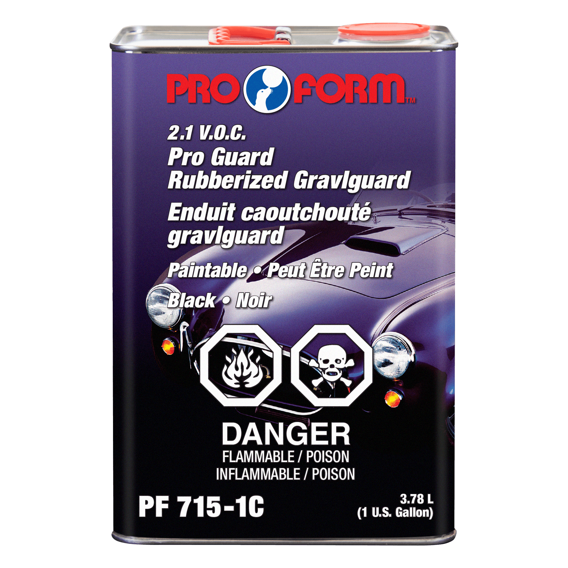 Pro Guard Rubberized Gravlguard - 3.78 L Black