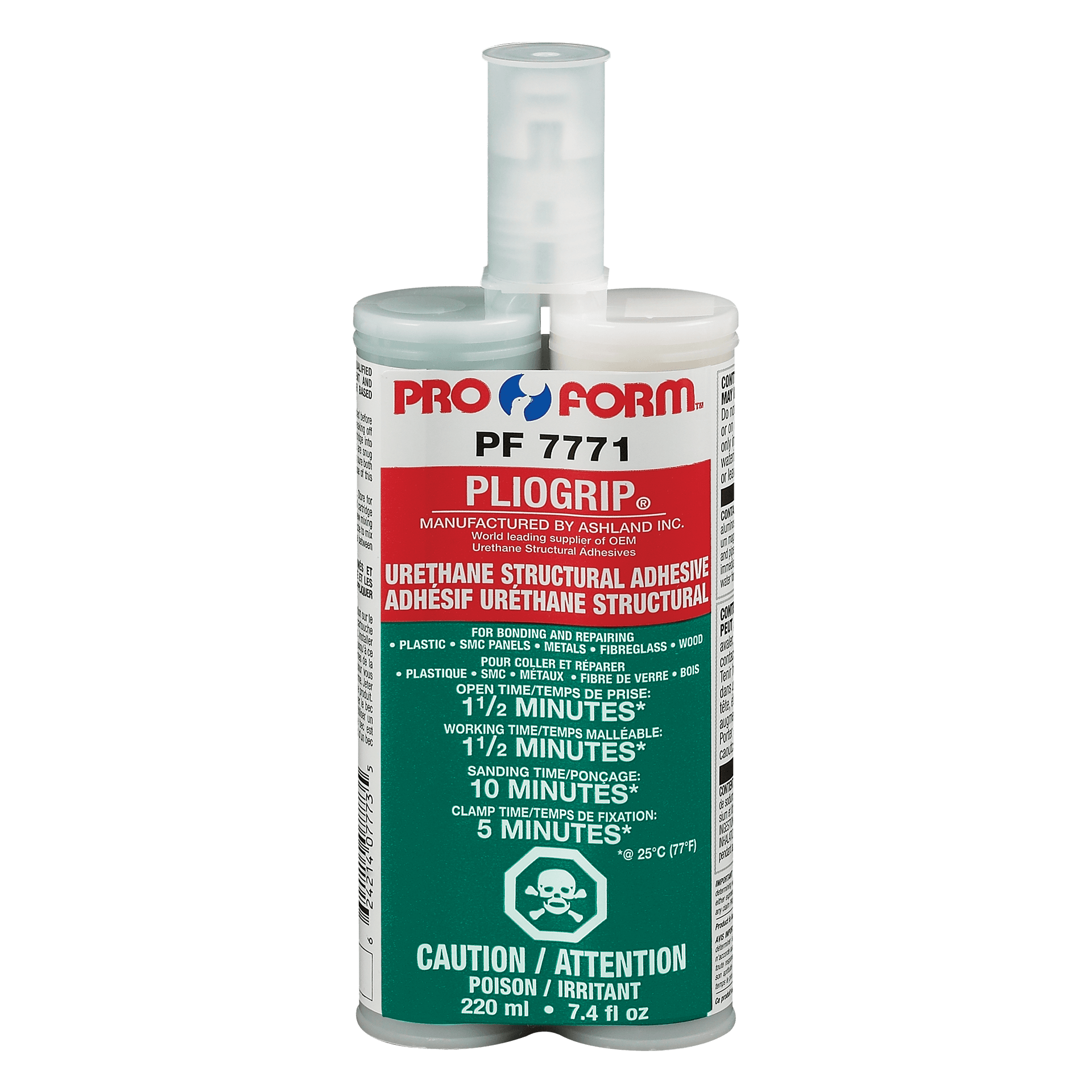 Pliogrip® Urethane Structural Adhesive - Open Time: 1 minute - 215 ml
