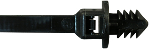8" 50 lb Push Mount Cable Tie - UV Black