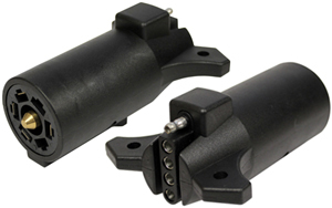 Adaptateur de prise Rv mâle à 7 pôles vers connecteur de remorque femelle plat à 5 voies