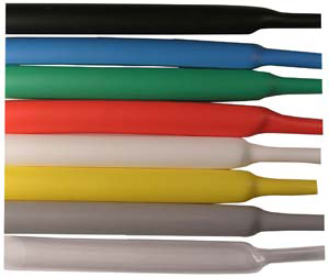 1/4" Inside Diameter Red 2:1 Single Wall Heat Shrink Tube
