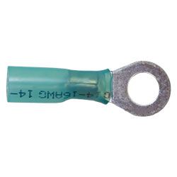 16-14 AWG 1/4" Heat Shrink Ring Connectors