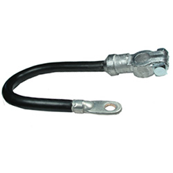 Câble de batterie Top Post noir de 16 po, 1 AWG