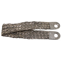 Sangles de terre crantée à corne, 4 AWG, 12 po