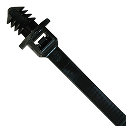 8" 50 lb Push Mount Cable Tie - UV Black